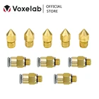 Voxelab 5 шт. сопла 0,4 мм и 5 шт. модернизированных пневматических разъемов M6 Direct, детали для 3D-принтера Aquila, экструдер для 3D-принтера