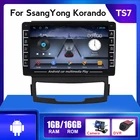Автомагнитола для SsangYong Korando 3 Actyon 2 2010-2013, Android, GPS, мультимедийный видеоплеер, навигация IPS, 16 ГБ, BT, SWC