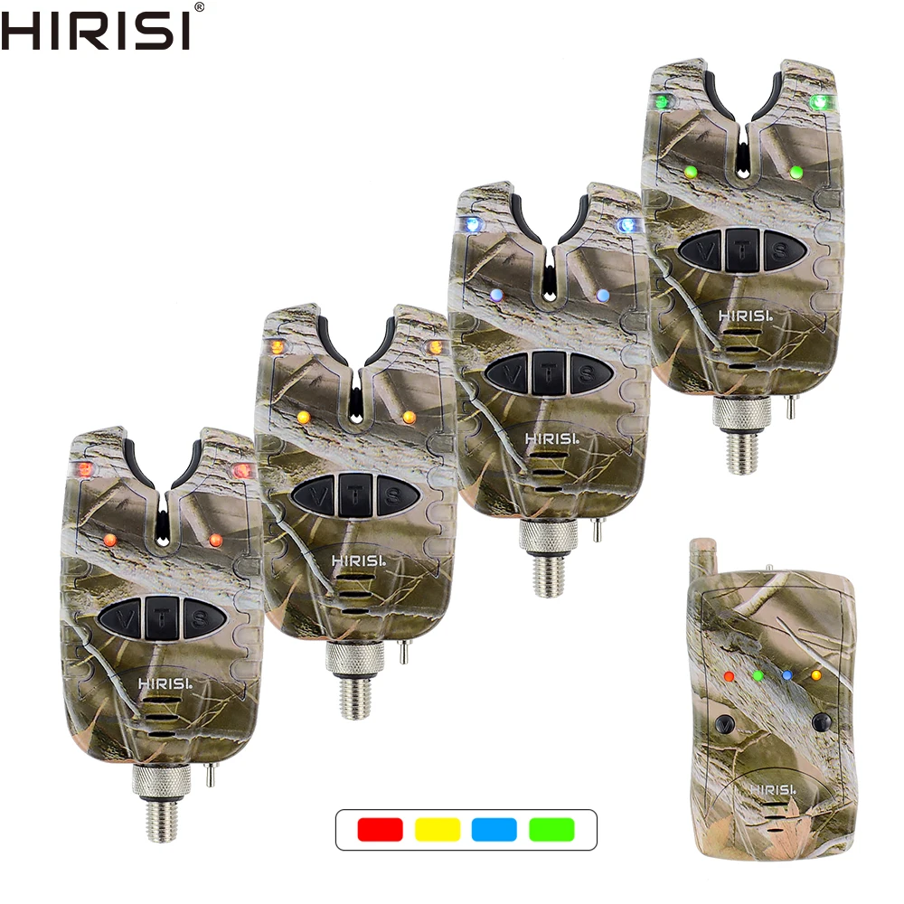 Набор сигнализаций для ловли карпа водонепроницаемый 1 + 4 камуфляжных цвета