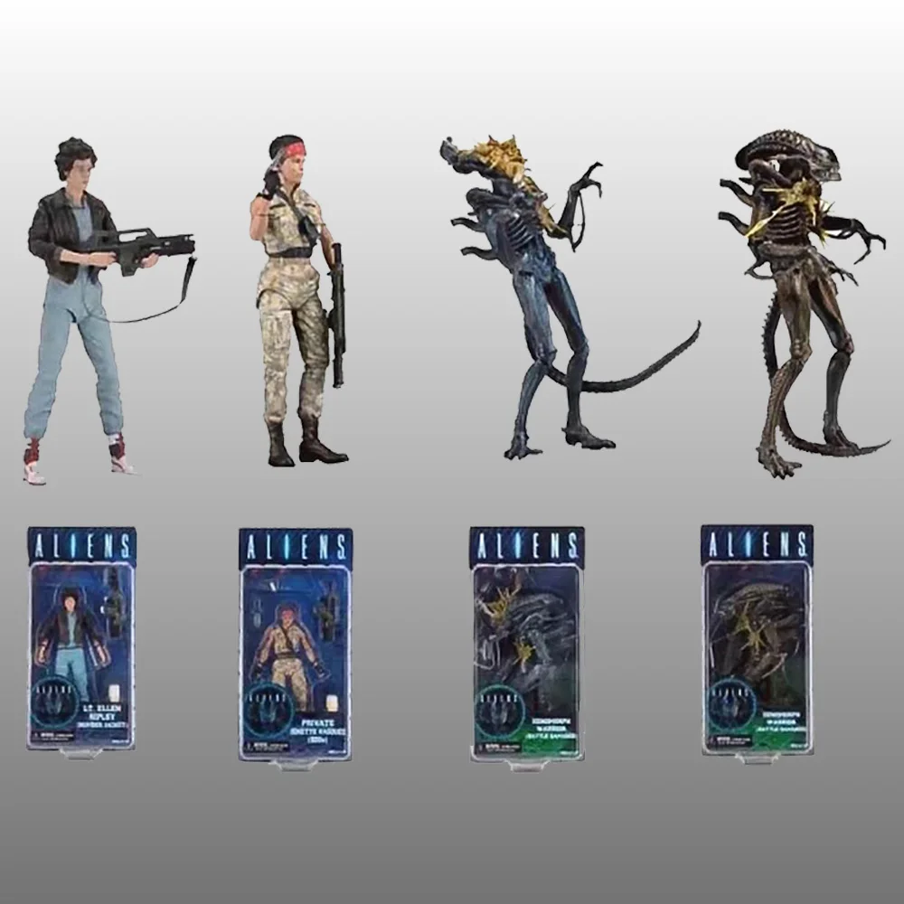 

Фильм AVP Aliens vs Predater Series LT.Ellen Ripley Bomber Xenomorph Warrior Battle поврежденная фигурка модель куклы