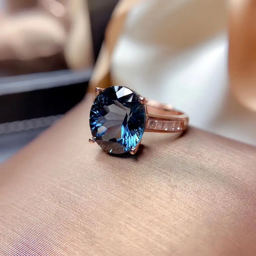 

Женское кольцо с голубым топазом MeiBaPJ, вечернее ювелирное изделие из натурального серебра с натуральным топазом в стиле сердца, настоящая б...