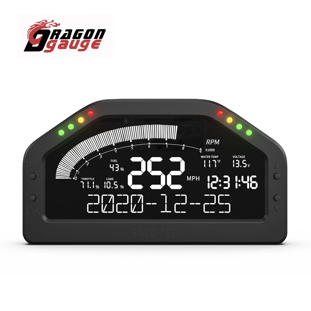 Приборная панель с ЖК-дисплеем DRAGON GAUGE многофункциональный гоночный датчик Bluetooth