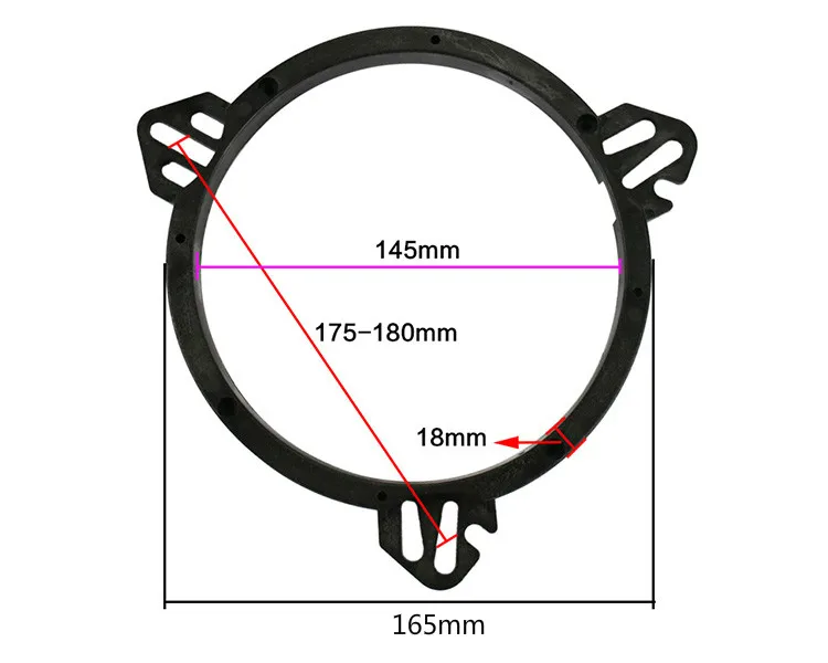 GHXAMP 6 5 дюймовый автомобильный динамик подставка звуковые кронштейны шайба