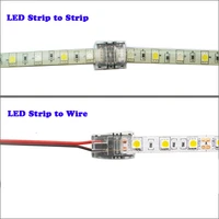 5pcs 2 3 4 56 pin led strip connector for single rgb rgbw color 3528 5050 led strip to wire connection use terminals