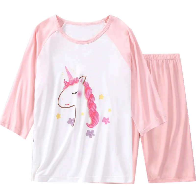 

Children's vest set cotton summer new boys' and girls' vest shorts two piece baby clothes 7010 132