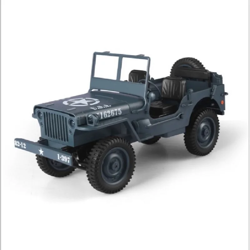 

1:10 Mini Military Jeep Remote Control Buggy 4-Wheel Drive RC Truck Suspension Off-Road Vehicle Simulation Model with tent