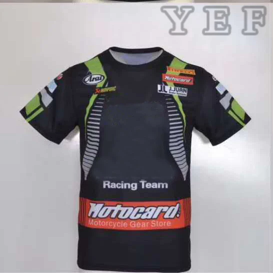 

2020 Moto Team For Kawasaki Polo Shirt Motorcycle Racing T-shirt Green