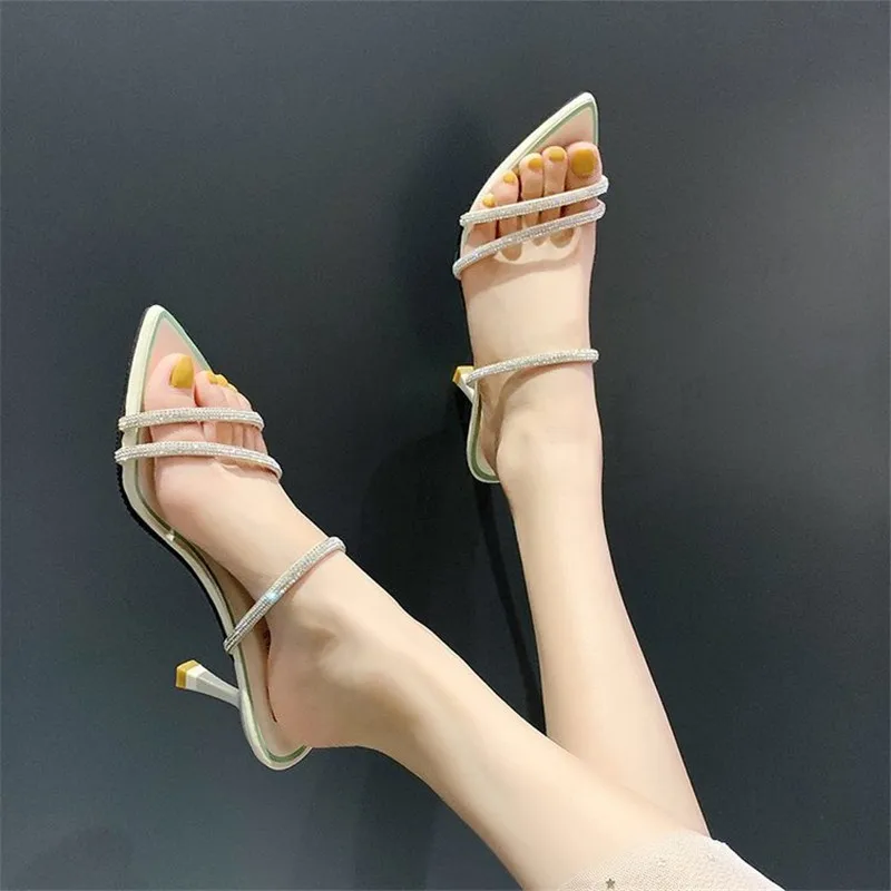 Женские босоножки на тонком высоком каблуке женские вечерние туфли элегантные