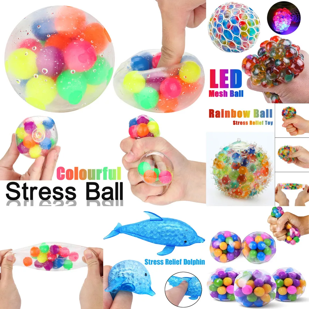 

AntiStress Fidget Color Sensory Toy Office Stress Ball Pressure Ball Stress Reliever Happy Sensory Toys Simple Dimple Fidget Toy