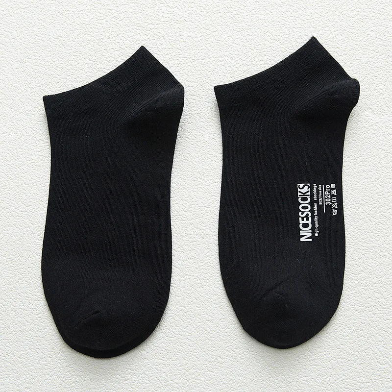 

10pairs/lot New In Spring Cotton Japanese Sensitive Hot Stamping Sweat Absorbing Breathable Leisure Boat Low Socks Solid Color