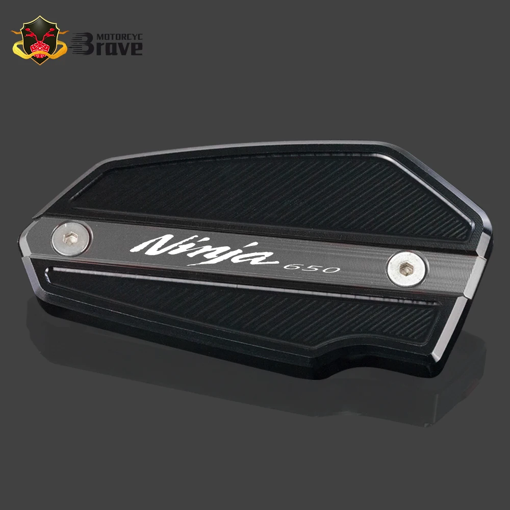 

For KAWASAKI NINJA 650 Z650 2017 2018 2019 2020 Motorcycle Aluminum Front Brake Reservoir Fluid Tank Oil Cup Cover Z 650