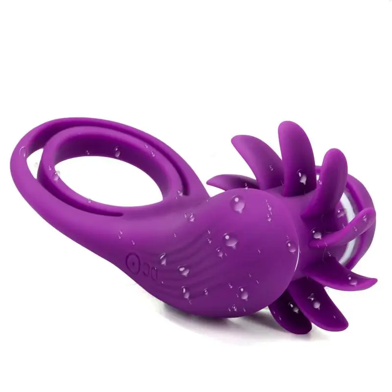 Беспроводной Вибратор вибрирующий кольцевой стимулятор 10 частотных вибраторов