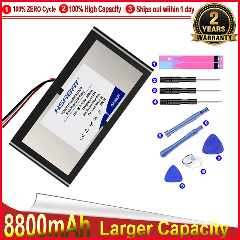 Аккумулятор HSABAT 0 цикл 8800 мАч 3095190 для Teclast X98 air 3G P98 Tablet PC 3 wire AIR p98 P98HD | Компьютеры и