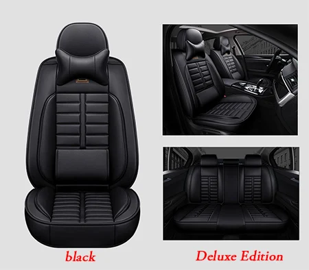 Black luxury Чехол для автокресла для volkswagen polo vw polo 6r 9n vw passat b5 passat b6 passat b7 b8 vw golf 5 golf 6 7 Защита для автомобильного сиденья - Название цвета: Black luxury