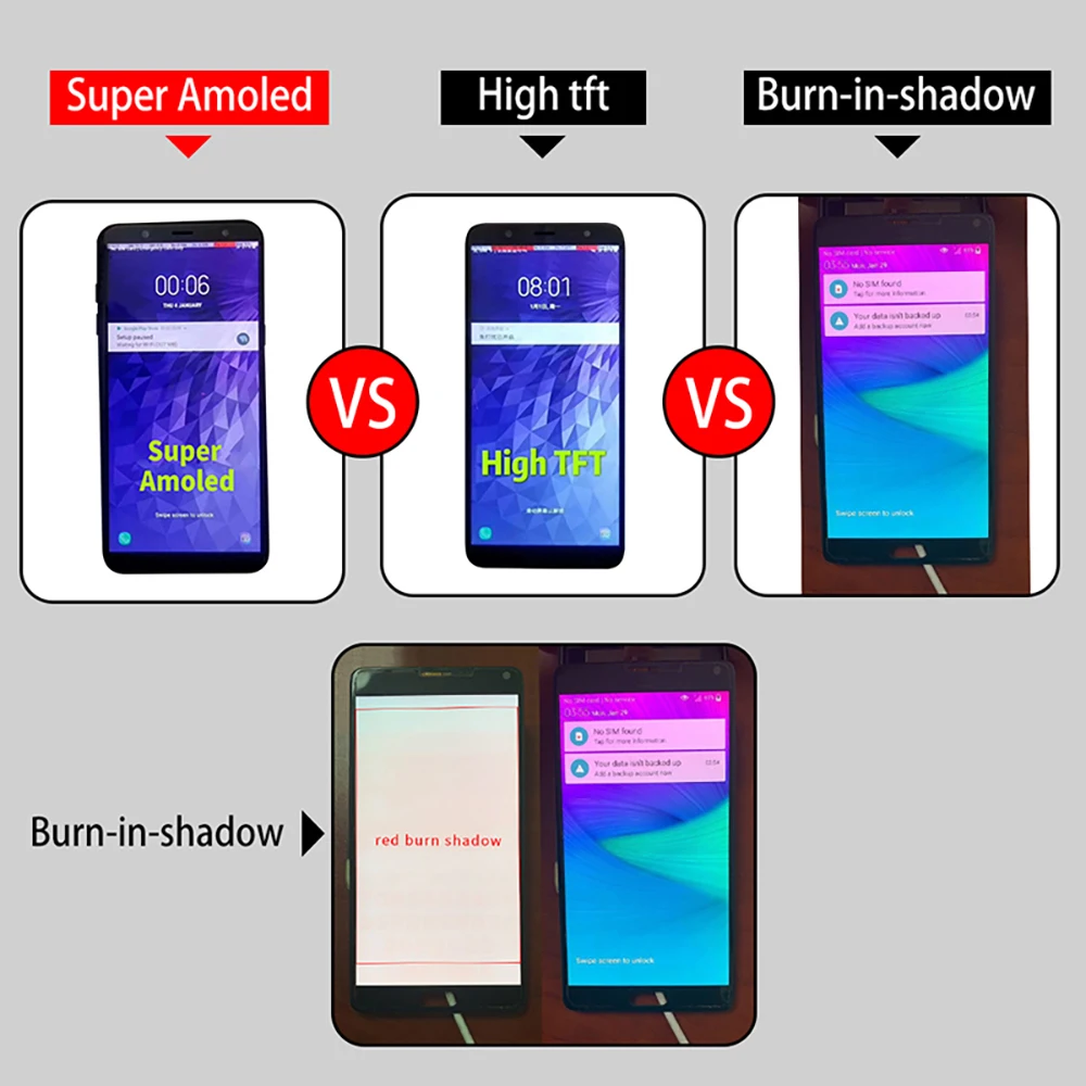 Дисплейный модуль AMOLED для SAMSUNG Galaxy S7 S6 S5 S3 S4 S2 | Мобильные телефоны и аксессуары