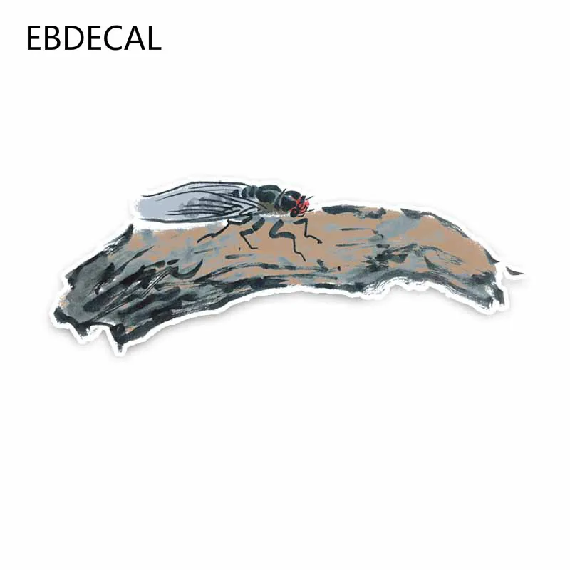 EBdecal китайский стиль чернил Cicada ПВХ животное для Авто/бампер/окно/настенные