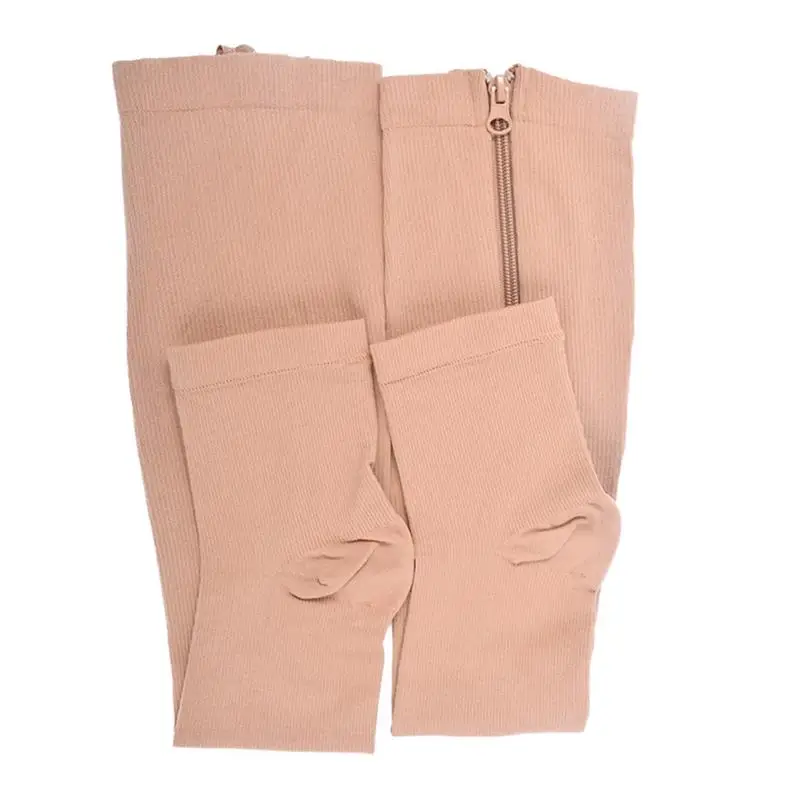 

Women's zipper socks can prevent varicose veins by functional compression thin sleeping leg socks