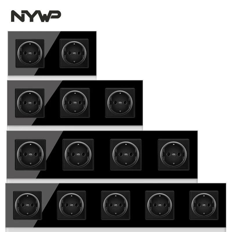 Штепсельная Вилка NYWP европейского стандарта с 3 рамами 16 А заземляющая розетка