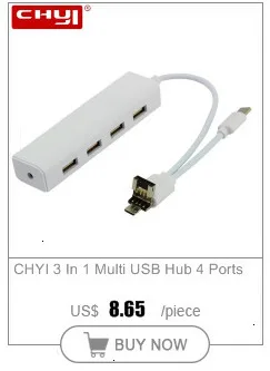 CHYI Multi USB C HUB Adapter For Macbook Pro High Speed 4 Port USB Hub 3.0 Type C OTG Hab Splitter For PC Computer Accessories