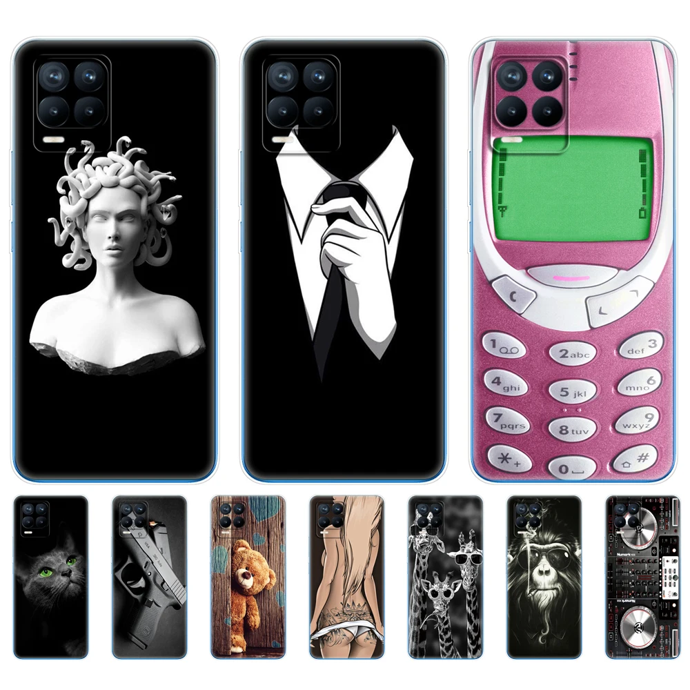 for realme 8 case 6 4 soft silicon tpu back for realme 8 pro oppo realme8 4g rmx3085 phone cover coque capa funda bumper bag free global shipping