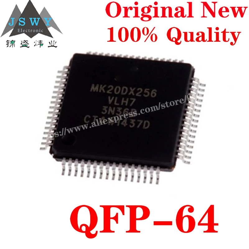 MK20DX256VLH7 QFP-64 Semiconductor ARM Microcontroller-MCU IC Chip with the for module arduino Free Shipping MK20DX256VLH7