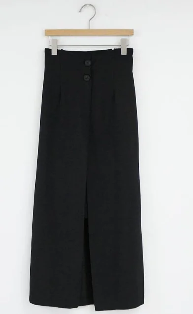 

Solid Black Brown Mid Calf Women Skirt Vintage Spring Summer Straight Skirt Long Office Lady High Waist Girls skirts Femininas