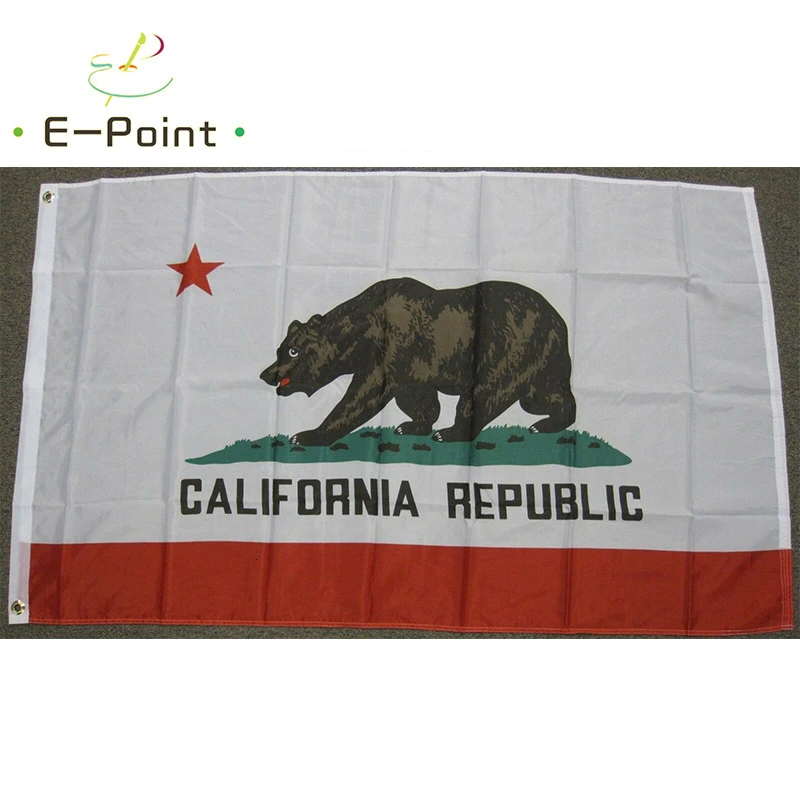 

Флаг штата Калифорния США, размеры 2 фута х 3 фута (60 х 90 см) 3 фута х 5 футов (90 х 150 см), рождественские украшения для дома, флаг, баннер, подарки