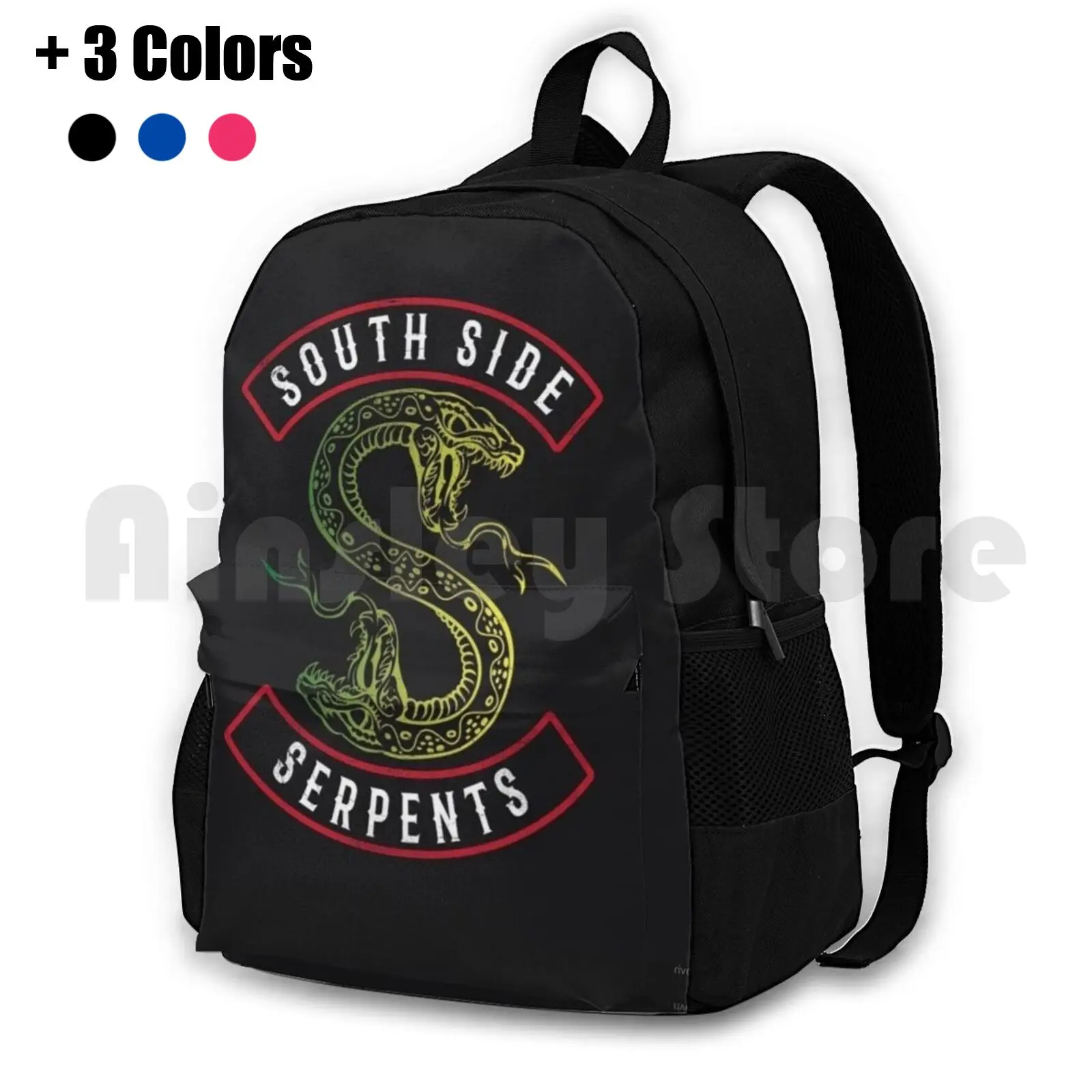 

Riverdale South Side Serpents Outdoor Hiking Backpack Riding Climbing Sports Bag Riverdale Archie Comics Tv Shows Tv Cole