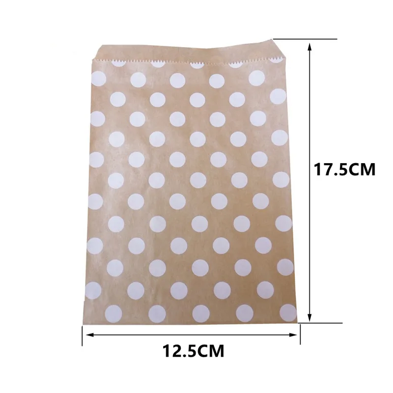 Dot bag 5 шт черно-белая Мерси спасибо подарочная упаковка конфеты крафт бумажный мешок Свадебные драже Подарочная коробка печенья подарочные пакеты упаковочные принадлежности - Цвет: Dot bag