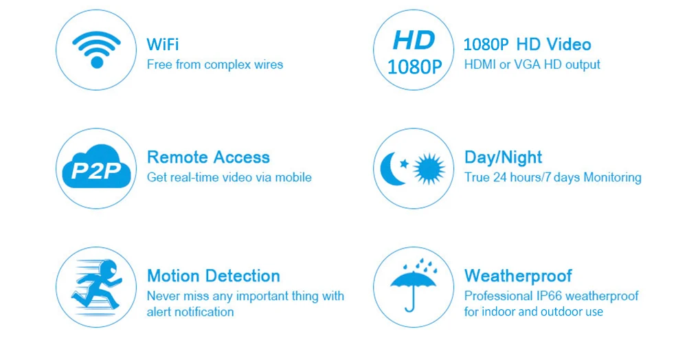 Hiseeu WNKIT-4HB612B 4CH беспроводной CCTV 1080P NVR комплект Открытый wi-fi/WLAN 2.0MP IP камера безопасный видеорегистратор