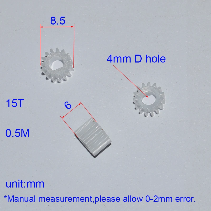 

10/100 шт. 15T 4 мм D отверстие 0,5 м пластиковая Шестерня Радиоуправляемый автомобиль самолёт Робот детские игрушки для мальчиков diy Детские аксессуары Монтессори GP154D