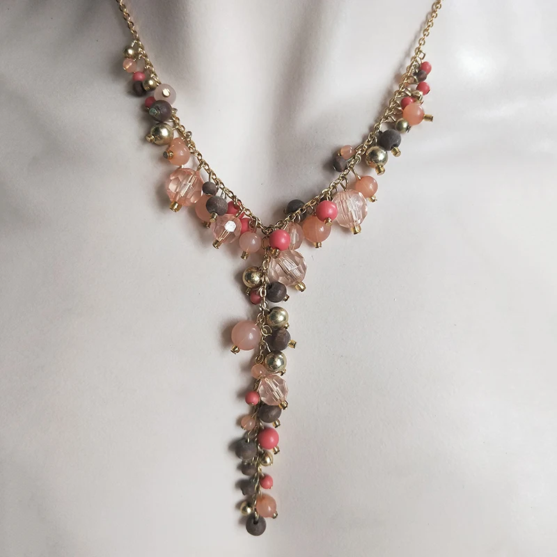 Новинка 2019 золотые красочные виноградные бусины для женщин кулон подарок