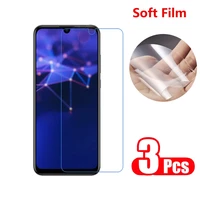 3 pcs screen protector for huawei p smart 2021 2020 2019 soft film protective clear phone screen film not glass for p smart plus