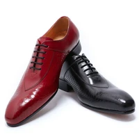 mens formal business shoes genuine leather office oxford shoes luxury banquet wedding shoes chaussure homme