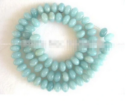 +++819 wholesale one strand 15.5&quot 8*5mm amazonite roundel beads|Энергетические ожерелья| |