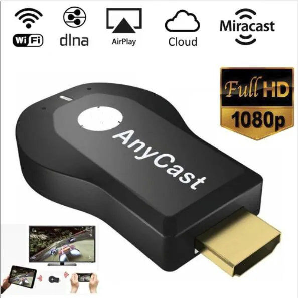 Новейший 1080P Anycast m4plu зеркальное несколько ТВ-адаптер мини Android HDMI WiFi ключ любой литой