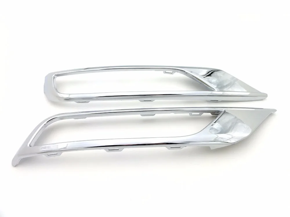 Английская версия Хром Передняя противотуманная фара крышка литья планки пара