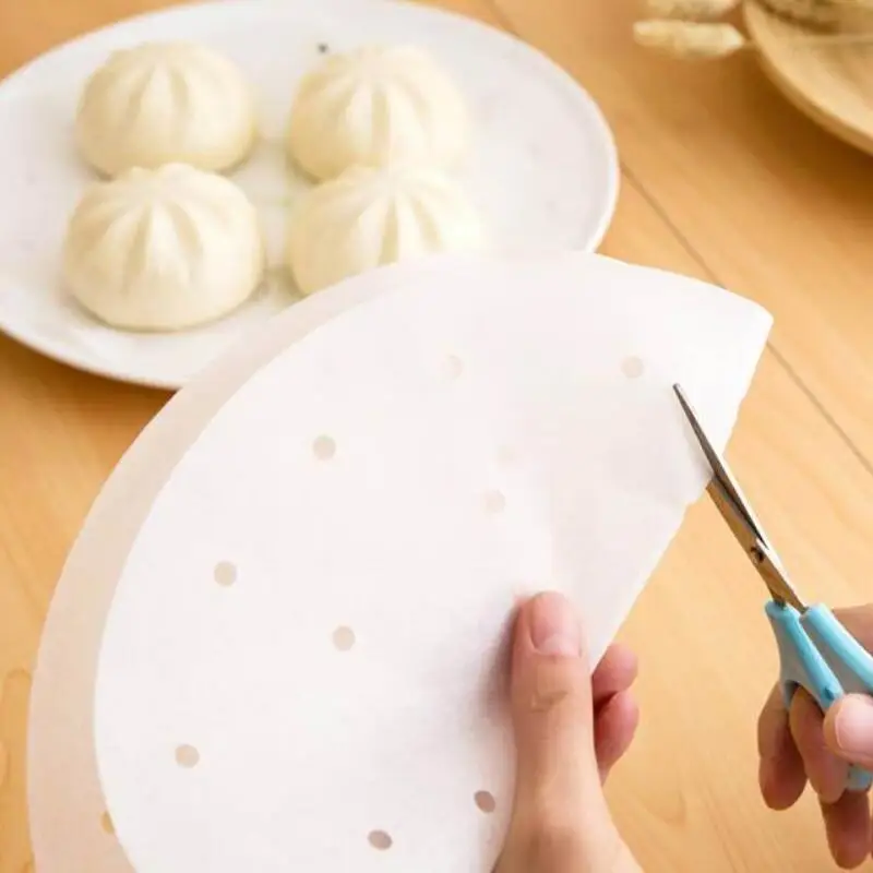 Кухня 5 дюймовый бамбуковый пароход паропропускающая бумага овощи Пароварка