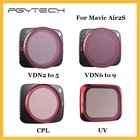 Комплект фильтров PGYTECH Mavic Air 2S UV CPL VND 2to5 6to9 для объектива камеры DJI Mavic Air 2S, аксессуары, оригинал