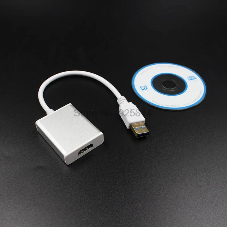 by dhl or ems 100pcs USB3.0 USB 3.0 to HDMI Multi-display Graphic Converter Adapter Cable 1920x1080 HD Win7/8 For HDTV LCD PC | Компьютеры