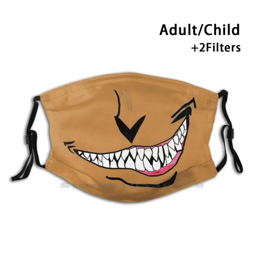 

Alucard Mouth V4 Mouth Print Reusable Mask Pm2.5 Filter Face Mask Kids Alucard Halloween Hellsing Helsing Vampire Mouth Devil