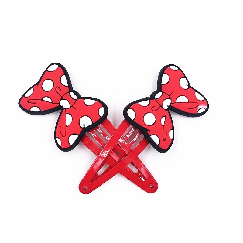 

2Pcs/set Red Bow skirt Cute Children Elastics Hair bands Hairpins Hair clips Headwear Barrette Baby Girls Kids Hair Accessories