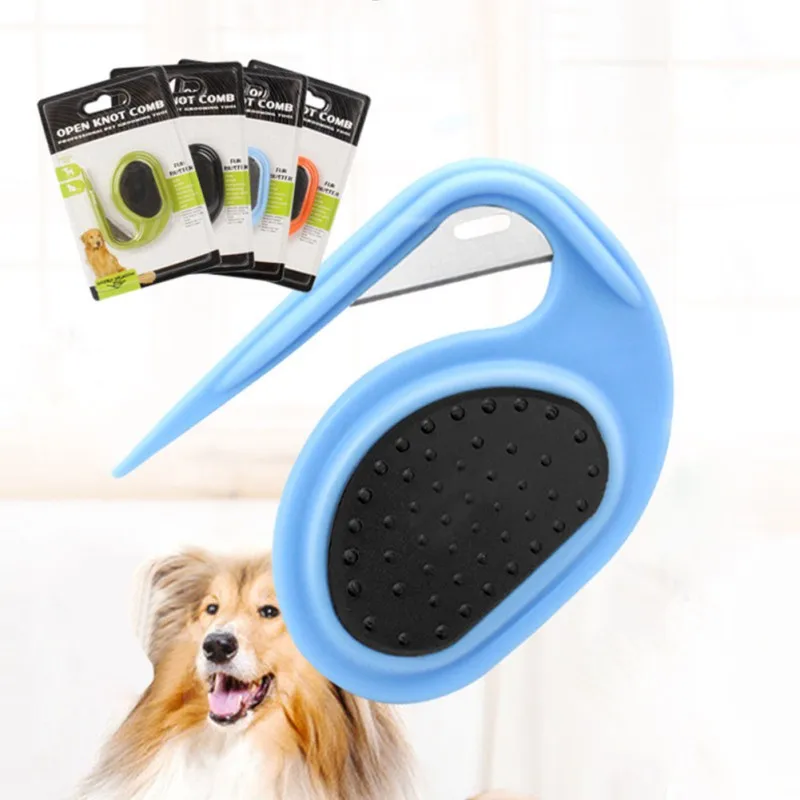 

Cat Dog Comb Pet Open Knot Comb Cat Puppy Hair Fur Shedding Grooming Trimmer Comb Unknot Blade Comb Cat Brush Removal