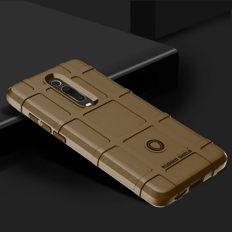 Brown Прочный чехол mi 9 T для Xiaomi mi 9 T Pro Чехол-Бампер Защитный чехол mi 9 T mi 9 T чехол для Xiao mi Red mi Note 8T 8 8A 7 7A K20 Pro Чехол - Цвет: Brown
