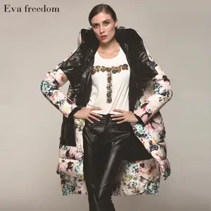 Пальто на S-2XL-90% утином пуху, с капюшоном, асимметричное, длинное, с принтом, тонкое, плотное, теплое, wj2713