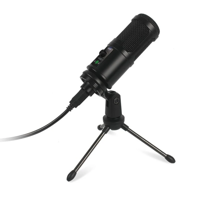 

BM65 USB Condenser Microphone Studio Gaming Stream Singing Karaoke Microphone for PC Computer Recording Mic