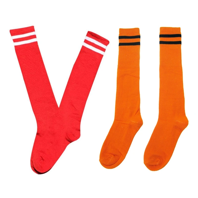 2 пары детские спортивные длинные носки для футбола высокие бейсбола и хоккея