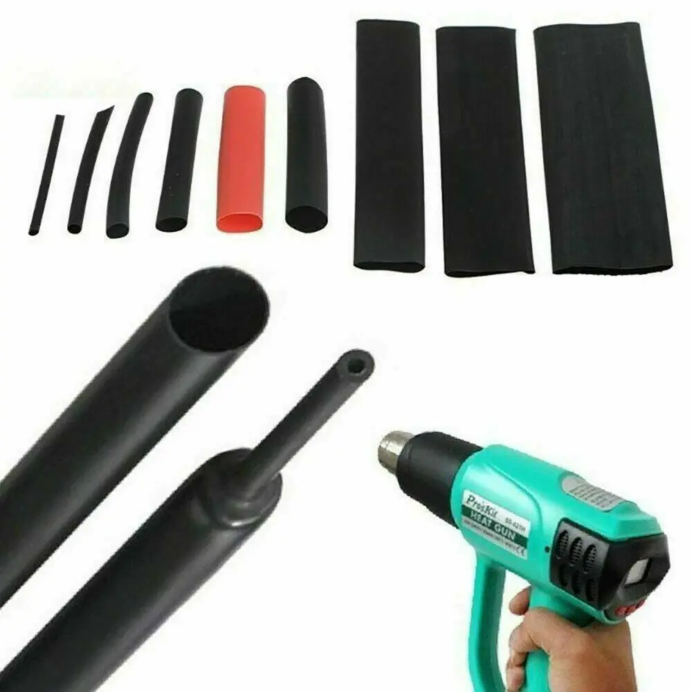 Термоусадочные трубки 164 шт./компл. термоусадочные полиолефиновые в ассортименте