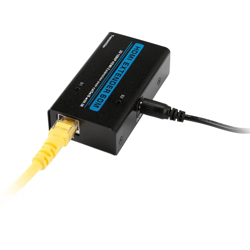 Цифровой HDMI удлинитель через один Cat5e/6 с ИК 60 м поддержка HD видео аудио 1080P HDCP