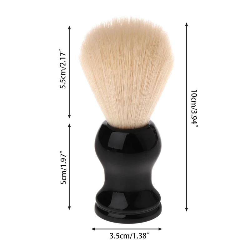 

Plastic Handle Shaving Bear Brush Nylon Hair For Men Father Gift Barber Tool 1Pc
